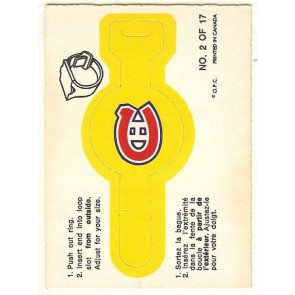1973-74 O-Pee-Chee Rings #2 Montreal Canadiens Team 