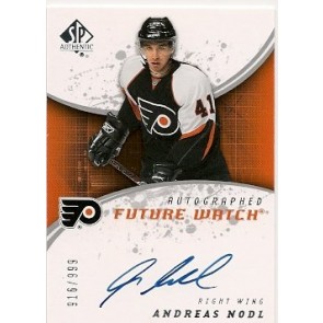 2008-09 Upper Deck SP Authentic Andreas Nodl Autographed Future Watch Rookie 916/999