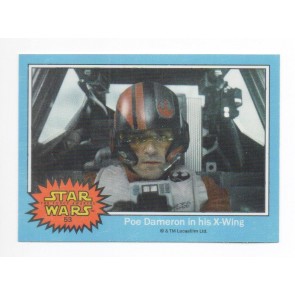 2015 Topps Star Wars Chrome The Force Awakens #53 Poe Dameron In His X-Wing