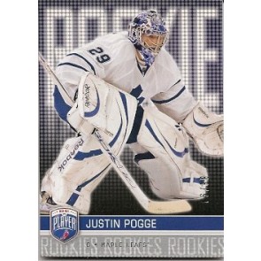 2008-09 Upper Deck Be A Player Justin Pogge Rookie Card 88/99