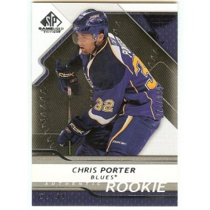 2008-09 Upper Deck SP Game Used Chris Porter Rookie 272/999