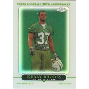 2005 Topps Chrome Kerry Rhodes Rookie Refractor