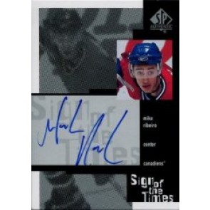1999-00 Upper Deck SP Authentic Mike Ribeiro Sign of the Times