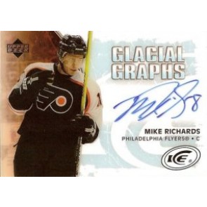 2005-06 Upper Deck Ice Mike Richards Glacial Graphs Auto