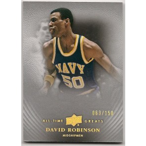 2012-13 Upper Deck All-Time Greats David Robinson Base Single 063/150