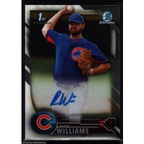 2016 Bowman Chrome Prospects #/499 REFRACTOR AUTO #BCAP-RW RYAN WILLIAMS Cubs