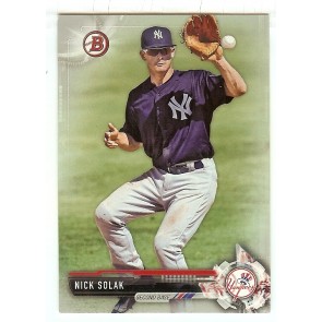 2017 Bowman Draft Silver #BD-10 Nick Solak 333/499 New York Yankees