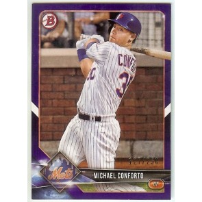 2018 Bowman Purple #93 Michael Conforto 127/250 Mets