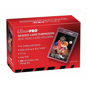 1 X Box 200 Ultra Pro Tall Large Grading Submission Size Semi Rigid Card Savers