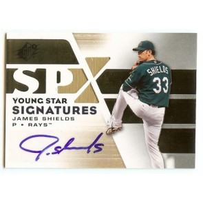 2008 Upper Deck SPX James Shields Young Star Gold Signatures