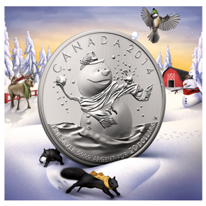 $20 for $20 Fine Silver Coin - Snowman (2014)