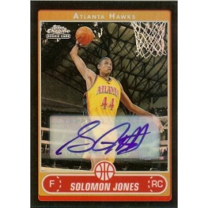 2006-07 Topps Chrome Solomon Jones Autograph Rookie Refractor