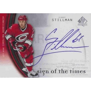 2005-06 Upper Deck SP Authentic Cory Stillman Sign of the Times Autograph