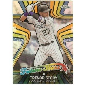 2017 Topps Chrome Baseball Future Stars Card TREVOR STORY #FS-14 ROCKIES