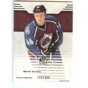 2003-04 Upper Deck SP Authentic Marek Svatos Rookie 749/900