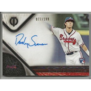2017 Topps Tribute DANSBY SWANSON Signed Auto RC SP #'d 077/199