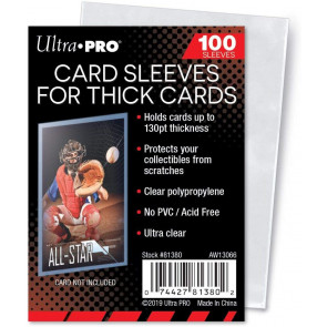 Ultra Pro Extra Thick Sleeves 100 Pack (10 Lot)