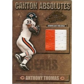 2004 Playoff Absolute Anthony Thomas Canton Absolutes Memorabilia 2 color 147/150