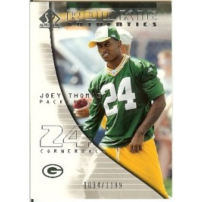 2004 Upper Deck SP Authentic Joey Thomas Rookie Authentics 1094/1199