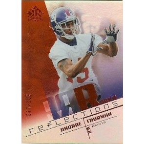 2004 Upper Deck Reflections Andrae Thurman Rookie Red 077/100