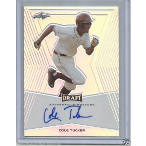 2014 Leaf Metal Draft Cole Tucker Base Prismatic RC Auto Pittsburgh Pirates SP 