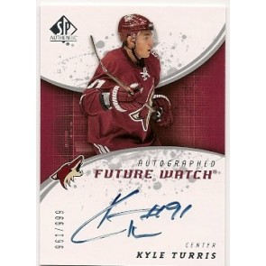 2008-09 Upper Deck SP Authentic Kyle Turris Autographed Future Watch Rookie 961/999