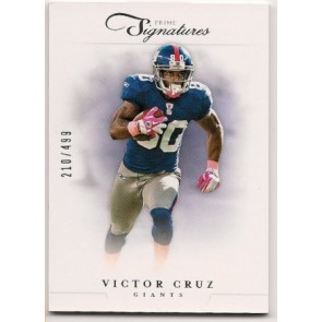 2012 Panini Prime Signatures Victor Cruz Base Single 210/499