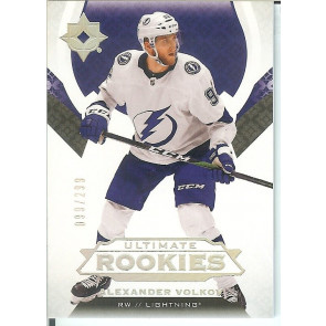 2019-20 Ultimate Collection Alexander Volkov Ultimate Rookies Tampa Bay #'d 099/299