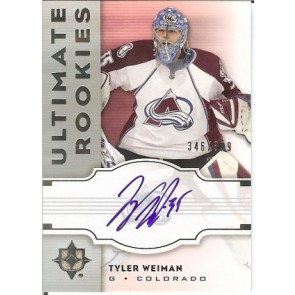 2007-08 Upper Deck Ultimate Tyler Weiman Autograph Rookie 346/399