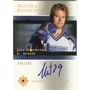 2005-06 Upper Deck Ultimate Jeff Woywitka Ultimate Rookies Autograph 345/399